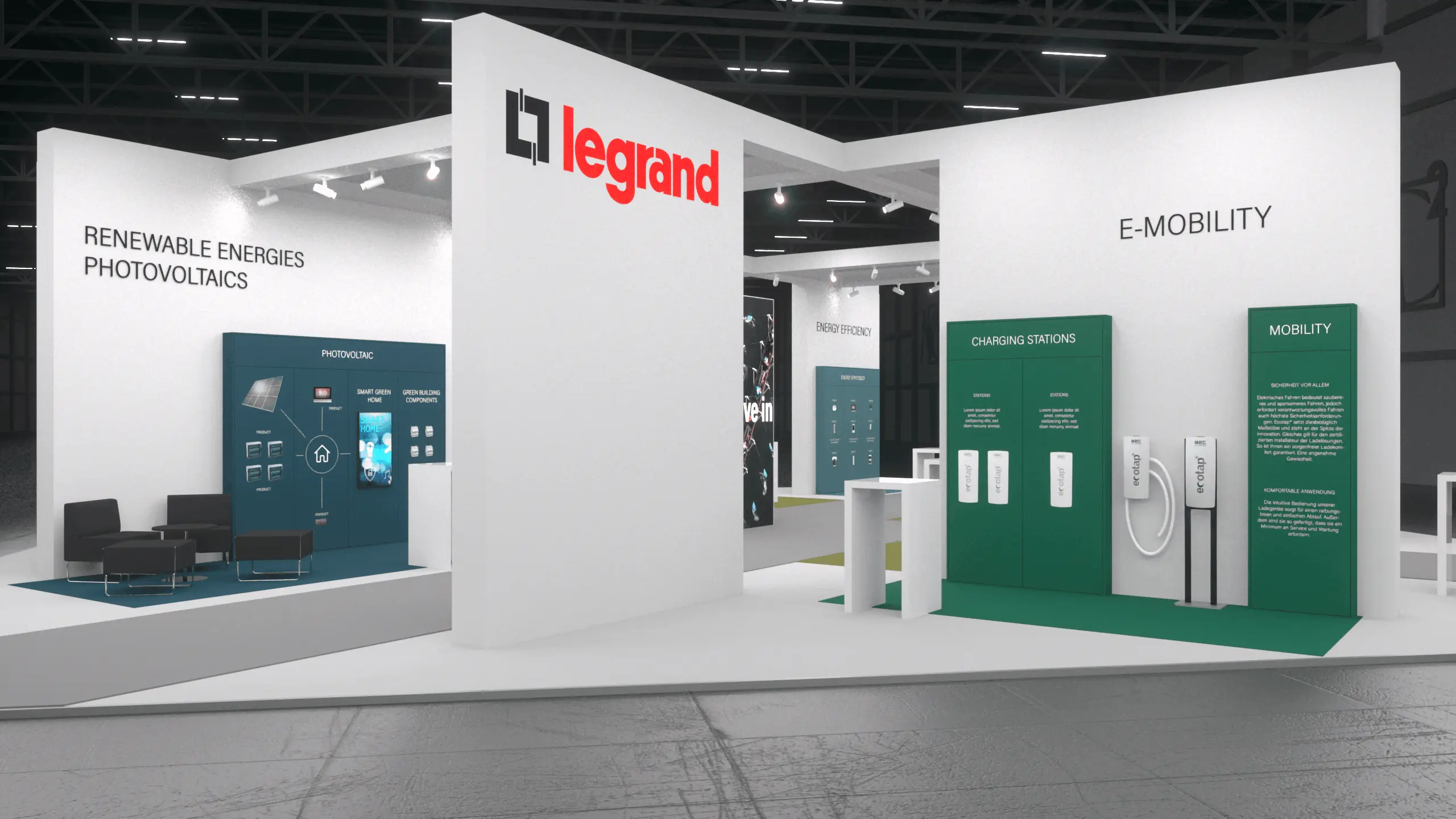 Legrand Standkonzept realisiert Front